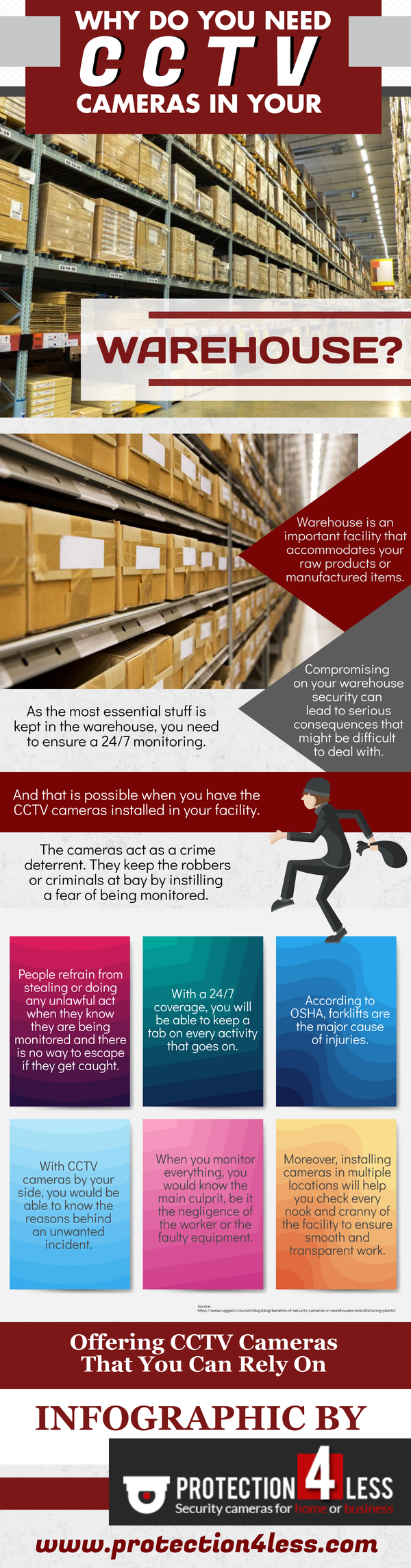 Protect your warehouse with security cameras