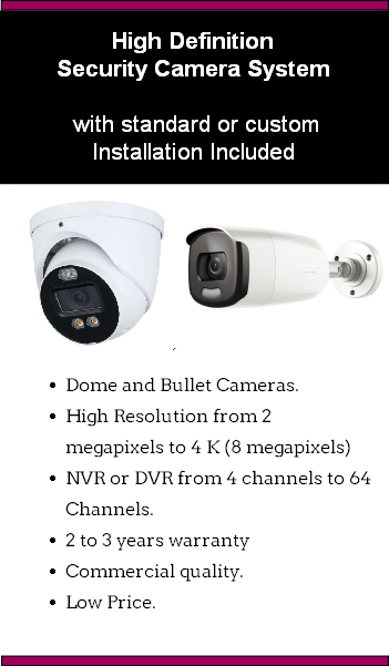 Eye ball 2 way audio camera with deterrence product banner