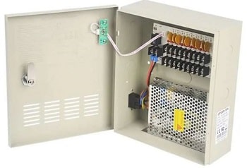 9 ports power supply, 10 amp, 12 volts