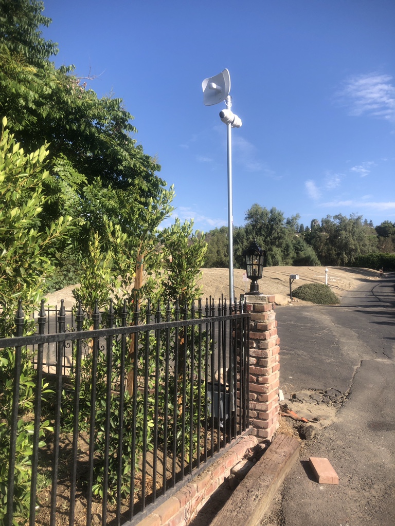 Ubiquiti beams and Ip camera installation