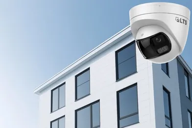 Building on whittier and security camera 4K