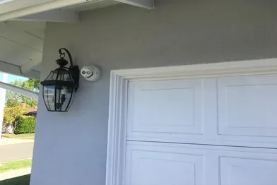 Clean security camera installation on Santa Fe Springs CA
