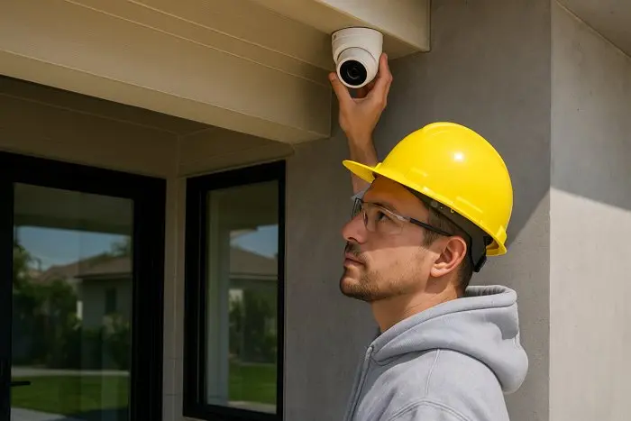 Smart security camera installation WebP