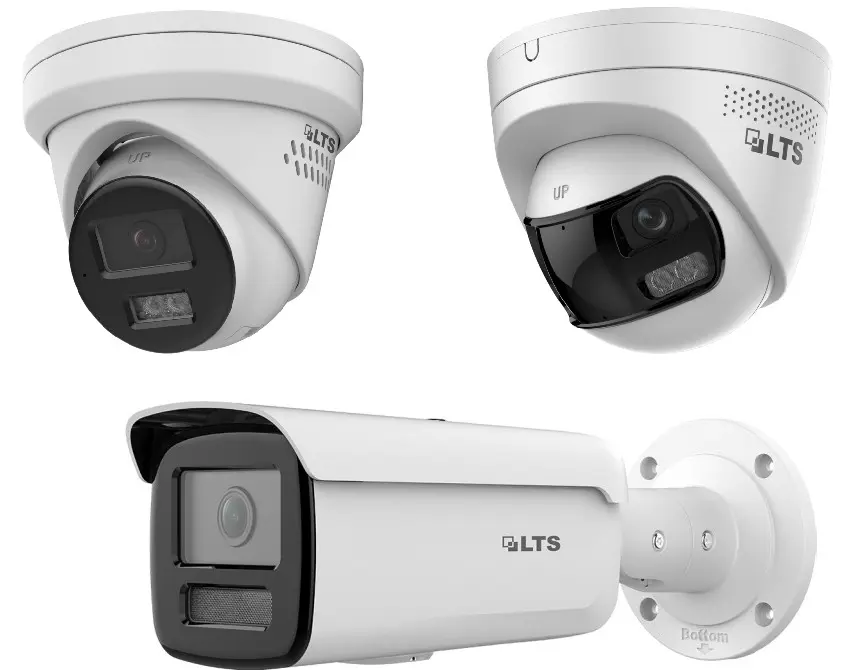 Three different LTS security cameras