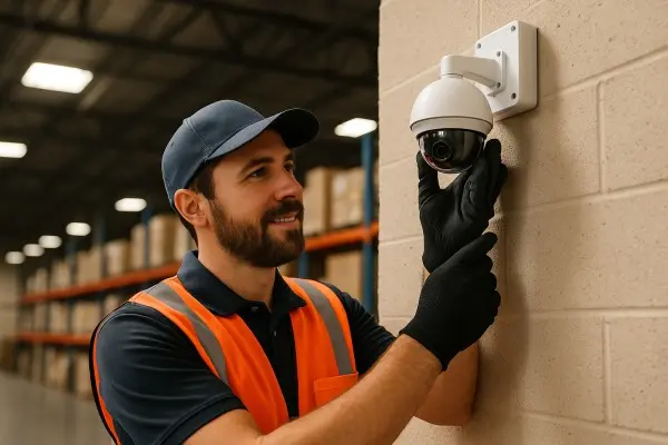 Installer performing a clean installation on Santa Fe Springs