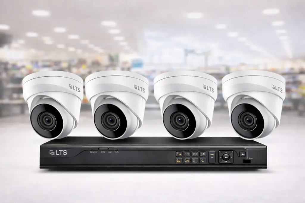 4 channels NVR and 4-4K cameras package