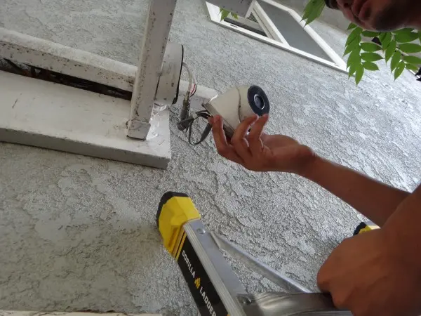 Old Security camera removal