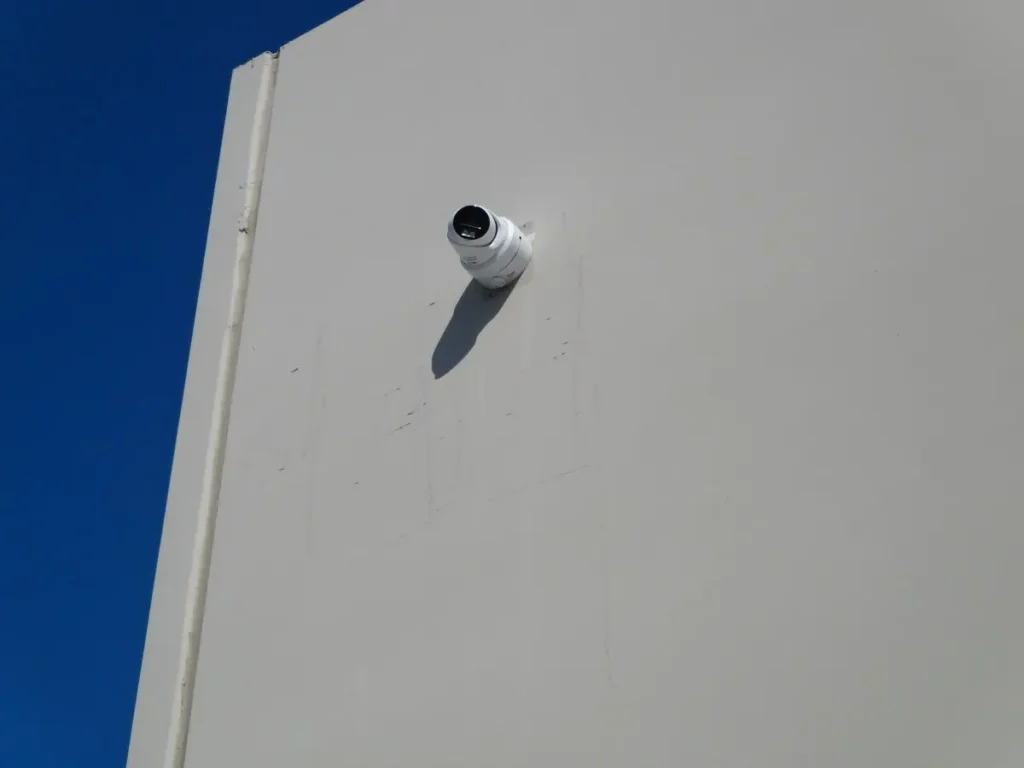 8MP color security camera providing 24/7 monitoring and deterrence
