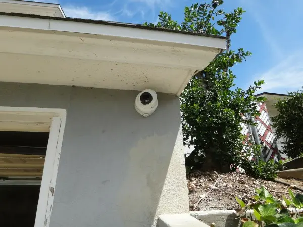 garage security camera installation at residential property in Whittier CA