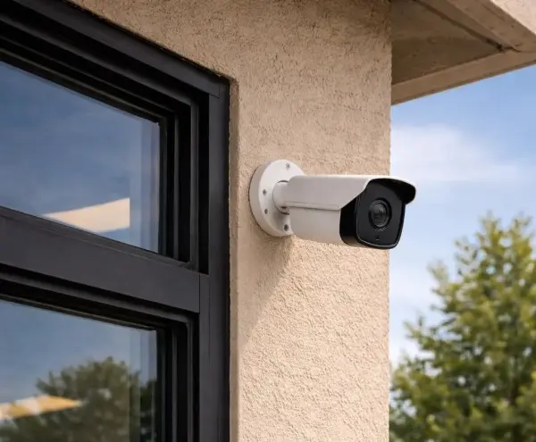 K bullet security camera installed at a business in La Mirada CA