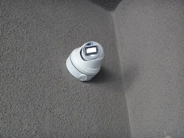 security camera installed in corner of property in La Mirada CA