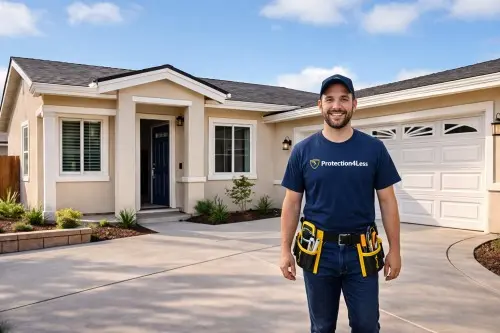 Security camera installer at residential home in La Mirada CA