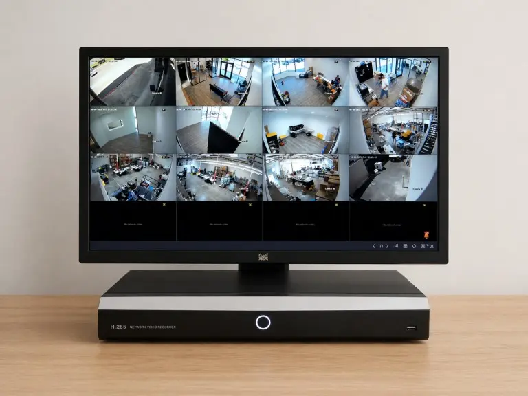 Security camera monitoring system with NVR and display in Cerritos CA