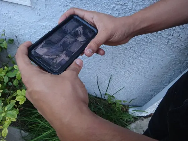Viewing security cameras remotely on a smartphone