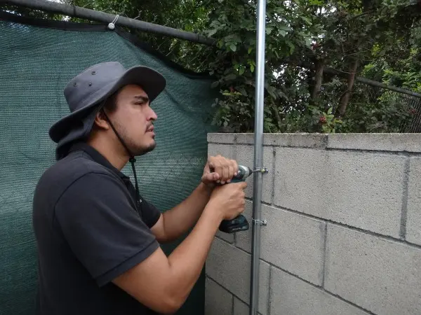 Security camera pole installation in Hacienda Heights CA