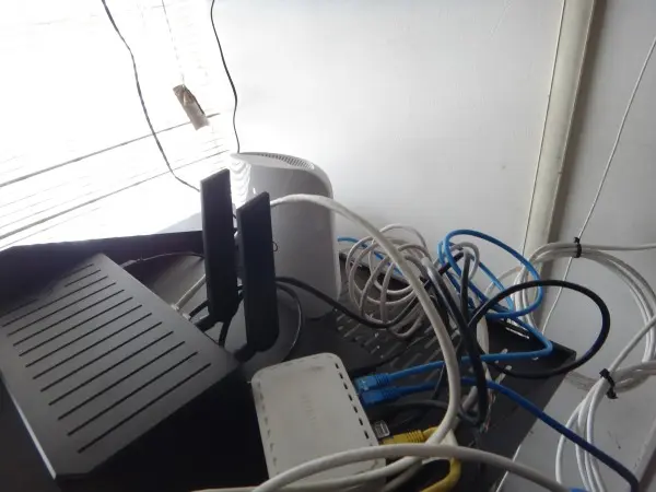 Router and security camera DVR network connection setup for remote viewing access