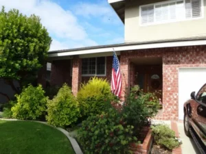 Front view of Long Beach home during security camera maintenance and troubleshooting service