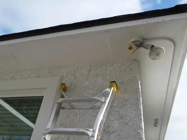 Home exterior in Lakewood, CA prepared for professional security camera installation.