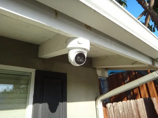 Security camera installation covering driveway view in La Mirada, CA