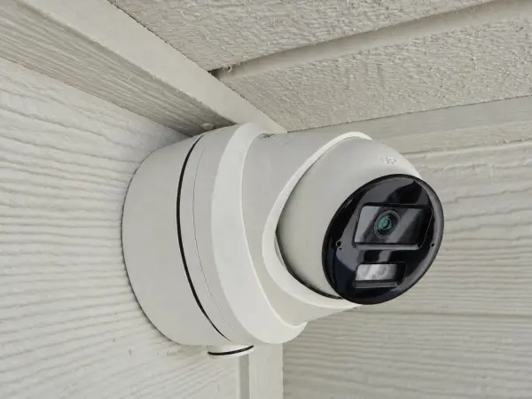 4K two-way audio security camera installed at a Fullerton CA home