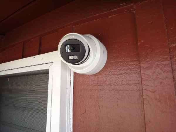 Security camera covering the front entrance